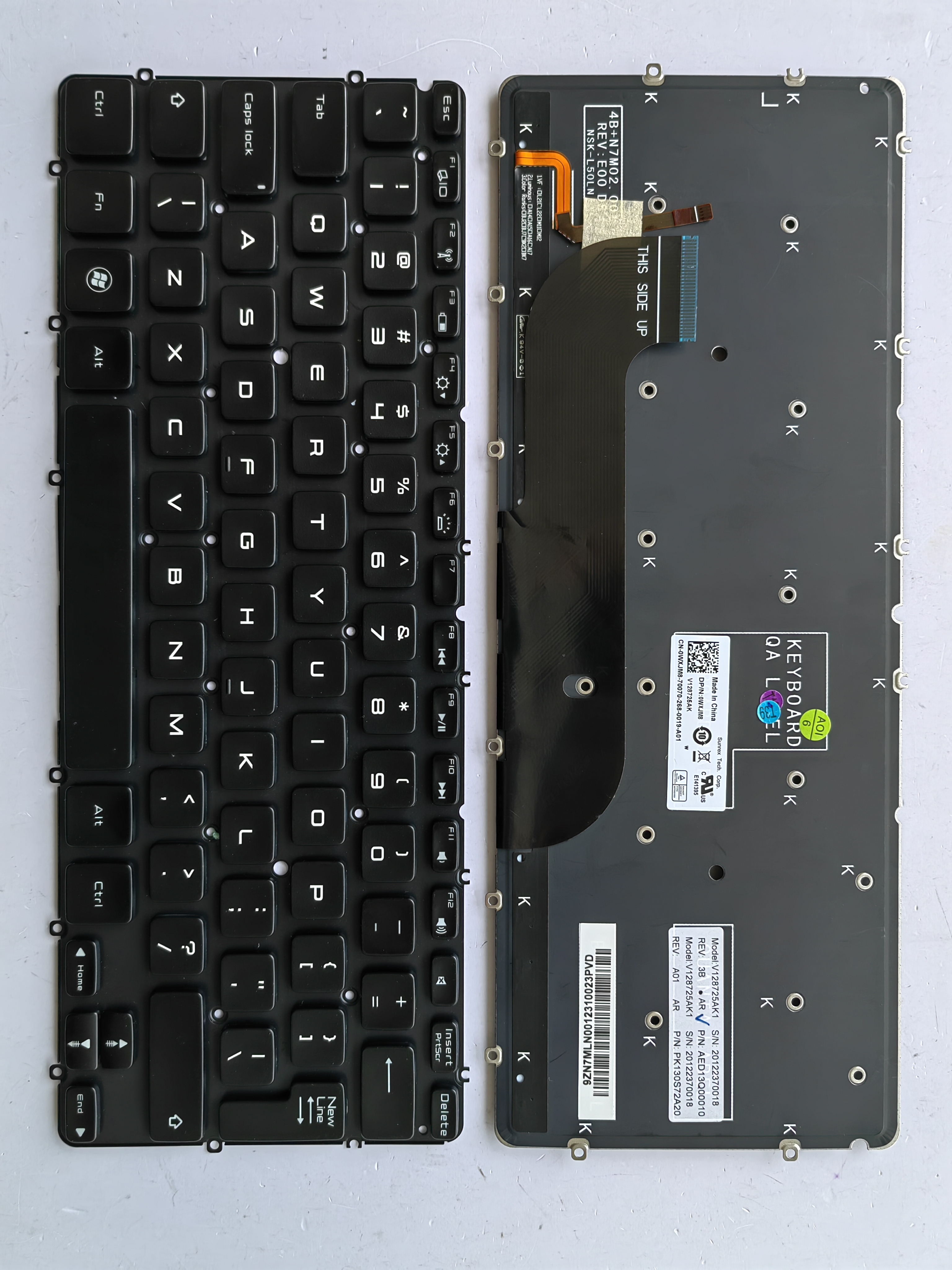 Picture of New Replacement Laptop Keyboard For DELL L321X BLACK Backlit (OEM) UI Layout
